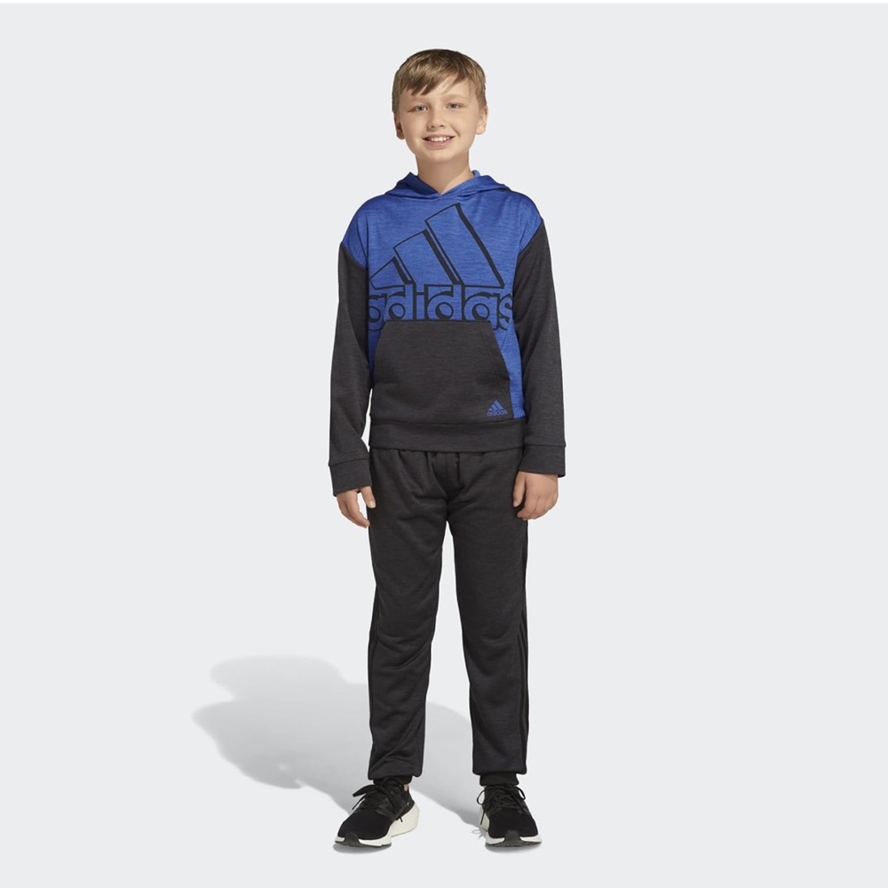 Boys Adidas Size 6 Hoodie Sweatshirt Little Boy Athletic Dri-Fit